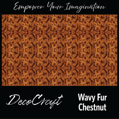 DecoCraft - Textures (Flat) Wavy Fur - Chestnut