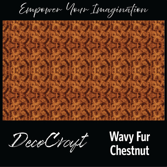 DecoCraft - Textures (Flat) Wavy Fur - Chestnut