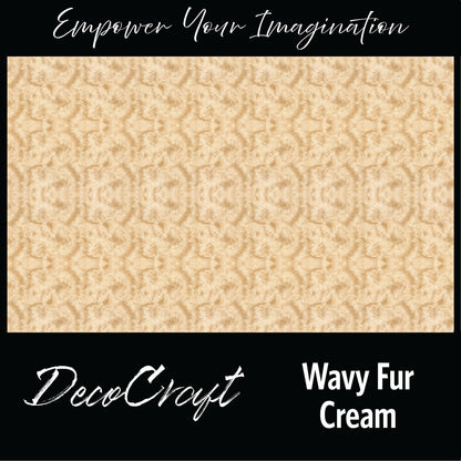 DecoCraft - Textures (Flat) Wavy Fur - Cream