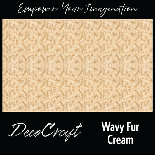 DecoCraft - Textures (Flat) Wavy Fur - Cream