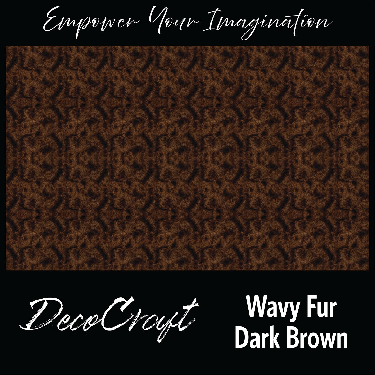 DecoCraft - Textures (Flat) Wavy Fur - Dark Brown