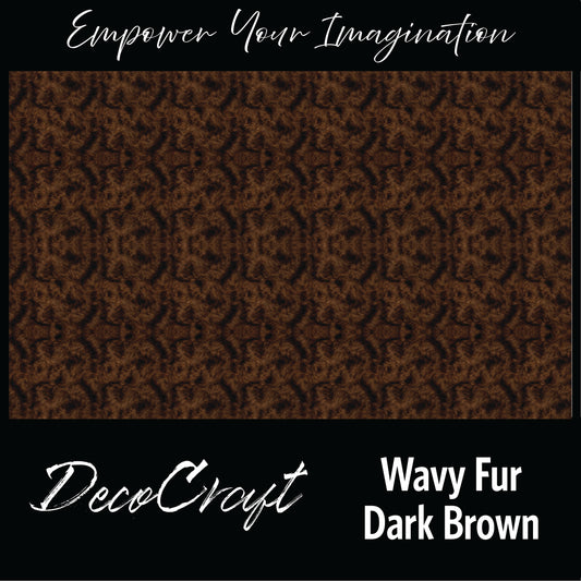 DecoCraft - Textures (Flat) Wavy Fur - Dark Brown
