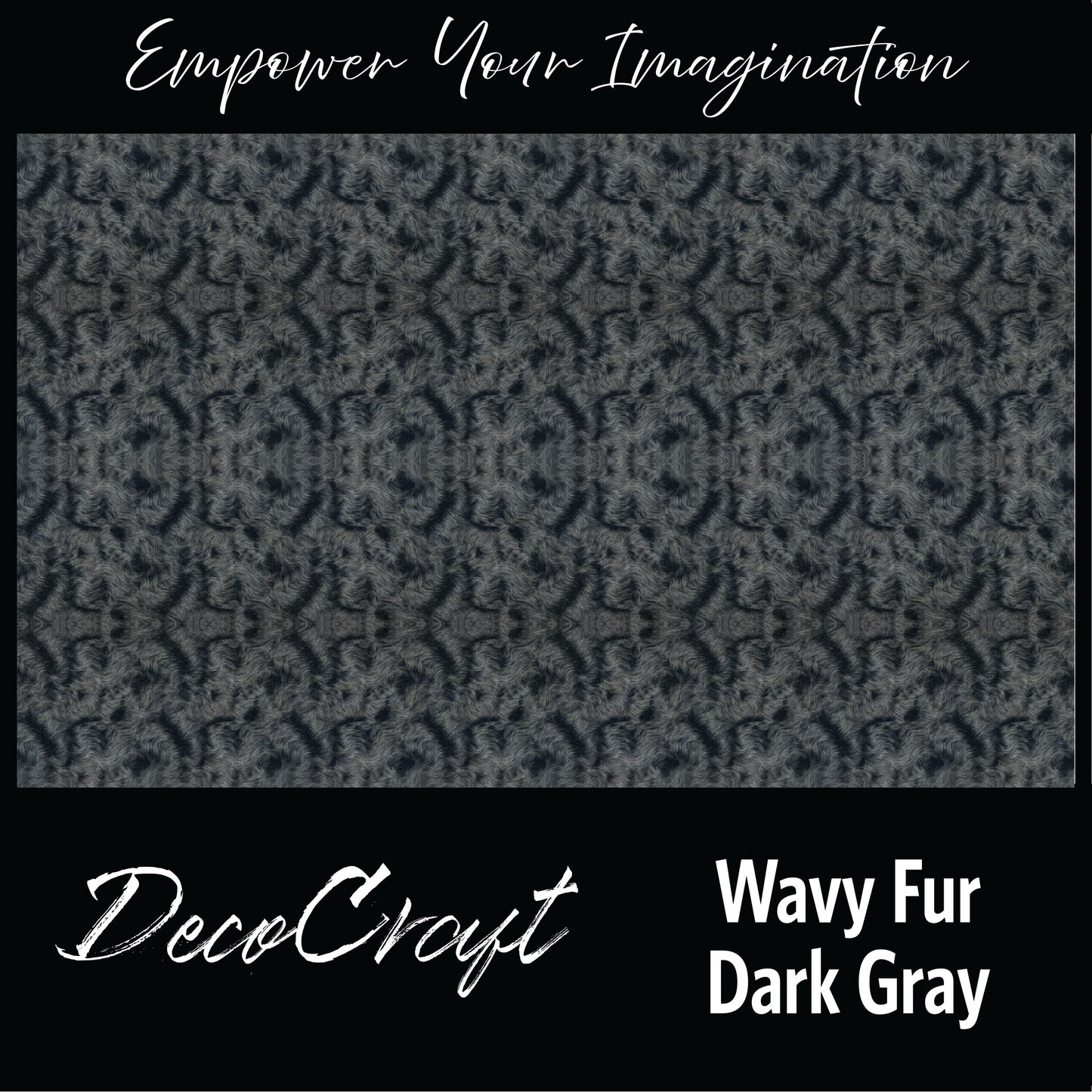DecoCraft - Textures (Flat) Wavy Fur - Dark Gray