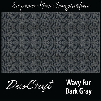 DecoCraft - Textures (Flat) Wavy Fur - Dark Gray
