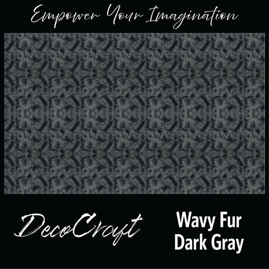 DecoCraft - Textures (Flat) Wavy Fur - Dark Gray