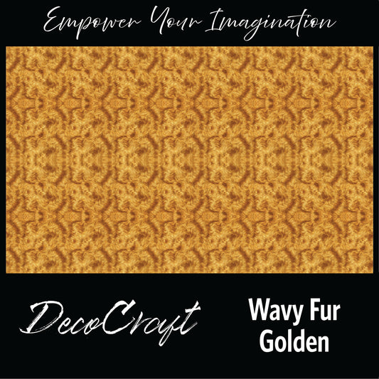 DecoCraft - Textures (Flat) Wavy Fur - Golden