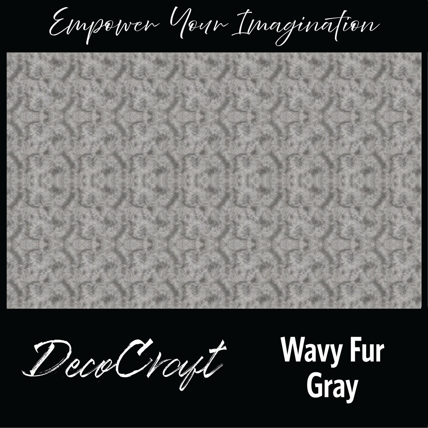 DecoCraft - Textures (Flat) Wavy Fur - Gray