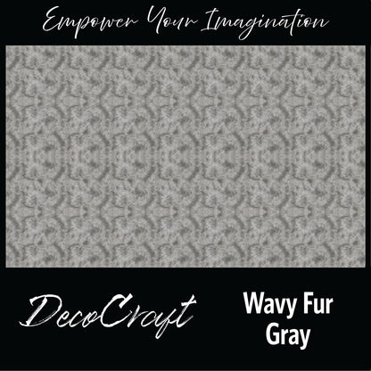 DecoCraft - Textures (Flat) Wavy Fur - Gray