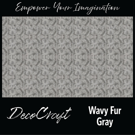 DecoCraft - Textures (Flat) Wavy Fur - Gray