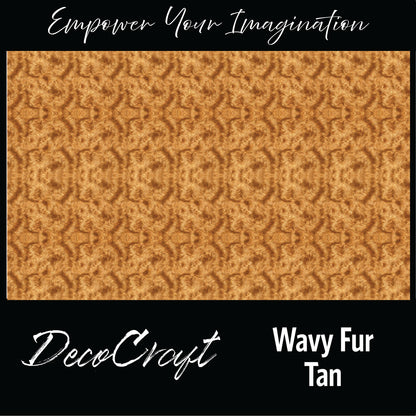 DecoCraft - Textures (Flat) Wavy Fur - Tan