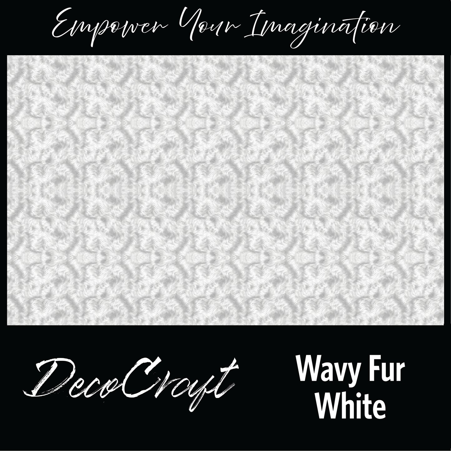 DecoCraft - Textures (Flat) Wavy Fur - White