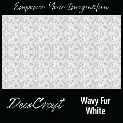 DecoCraft - Textures (Flat) Wavy Fur - White