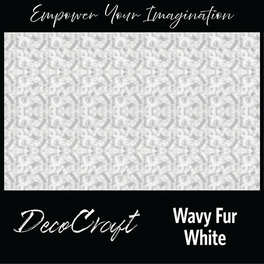 DecoCraft - Textures (Flat) Wavy Fur - White