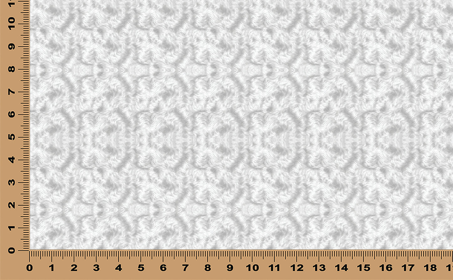 DecoCraft - Textures (Flat) Wavy Fur - White