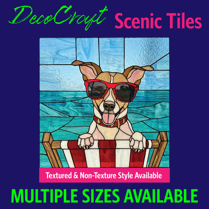 DecoCraft - Scenic Elevated Texture Tiles - Dogs - Shades of Summer
