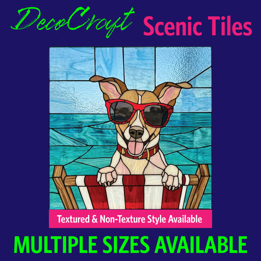 DecoCraft - Scenic Elevated Texture Tiles - Dogs - Shades of Summer