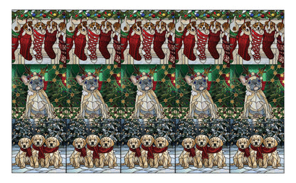 DecoCraft - Scenic Elevated Texture Tiles - Dogs - Yuletide Paws