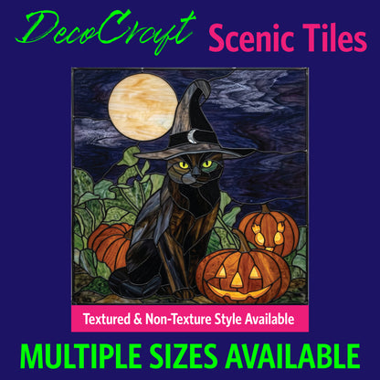 DecoCraft - Scenic Elevated Texture Tiles - Cats - Witching Hour