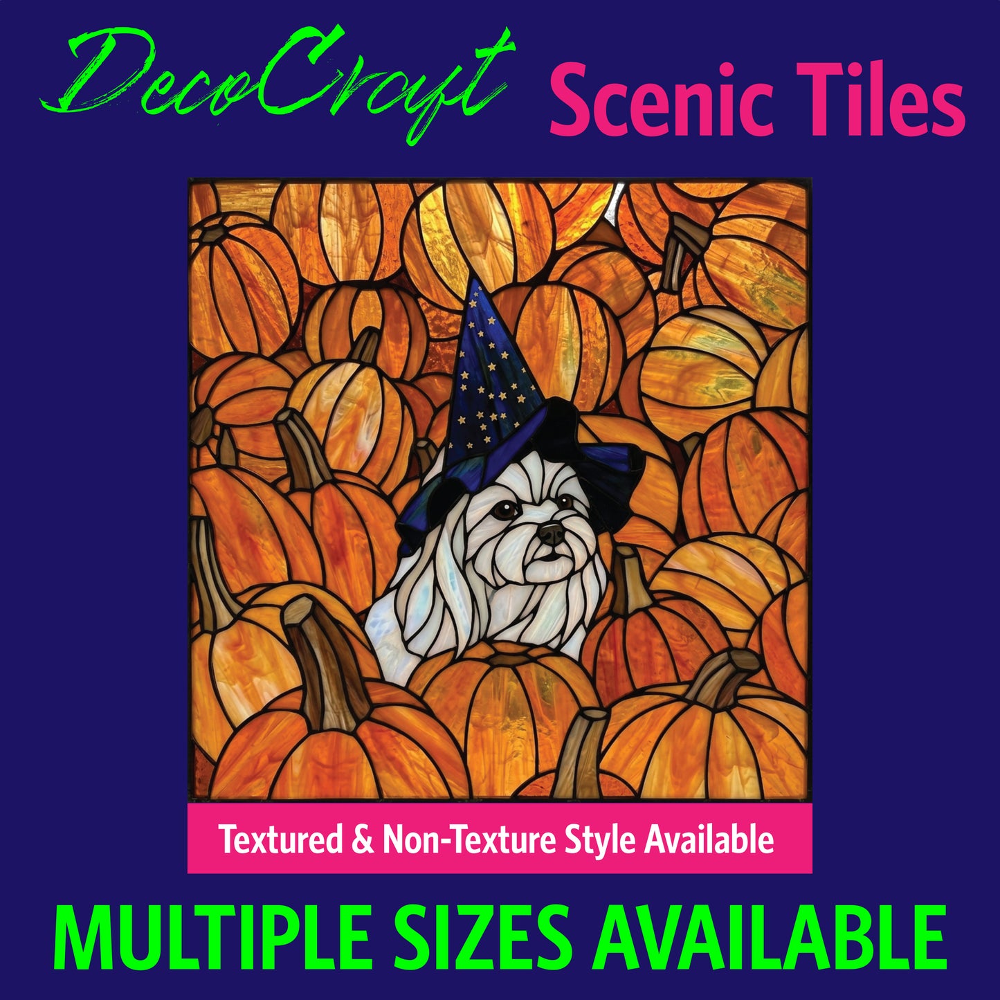 DecoCraft - Scenic Elevated Texture Tiles - Dogs - Hidden Harvest