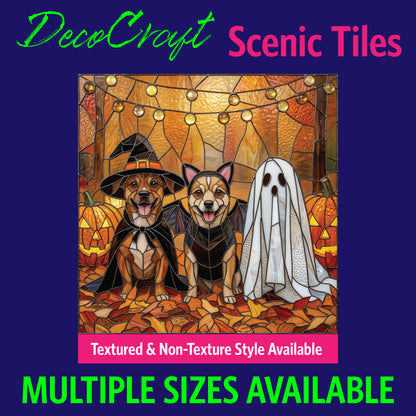 DecoCraft - Scenic Elevated Texture Tiles - Dogs - Boo Crew