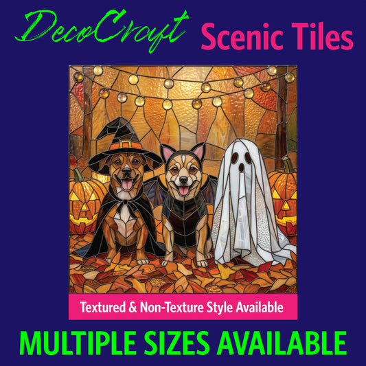 DecoCraft - Scenic Elevated Texture Tiles - Dogs - Boo Crew