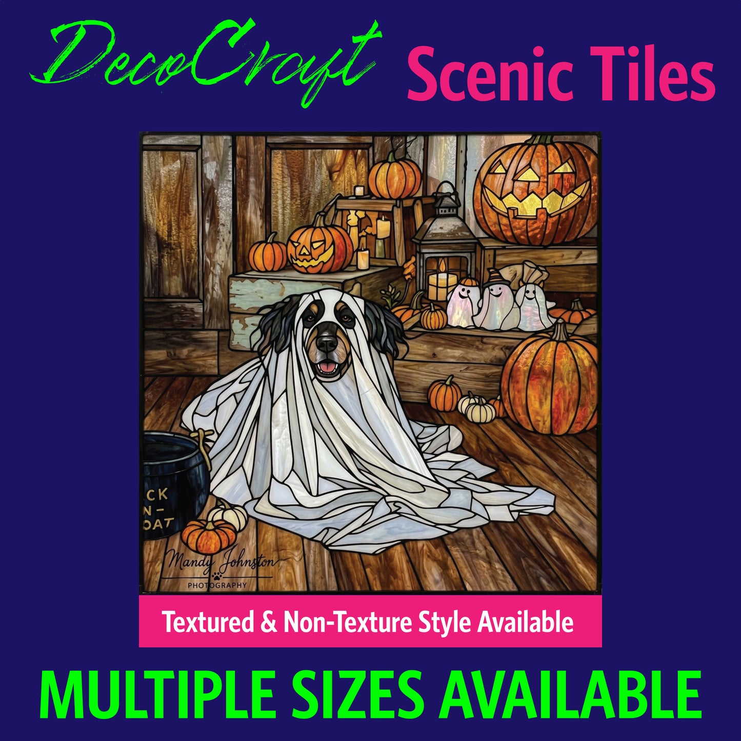 DecoCraft - Scenic Elevated Texture Tiles - Dogs - Phantom Pooch