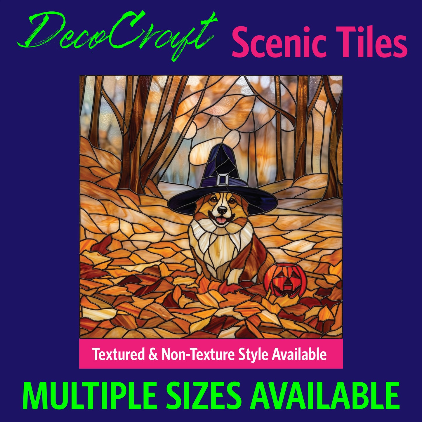 DecoCraft - Scenic Elevated Texture Tiles - Dogs - Pilgram Pup