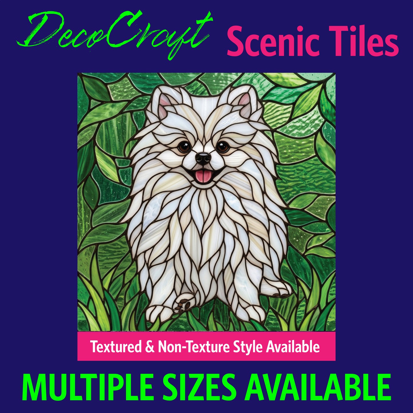 DecoCraft - Scenic Elevated Texture Tiles - Dogs - Fluffy Paws
