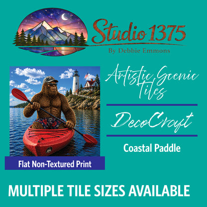 DecoCraft - Studio 1375 - Scenic Tiles Series - Sasquatch - Coastal Paddle