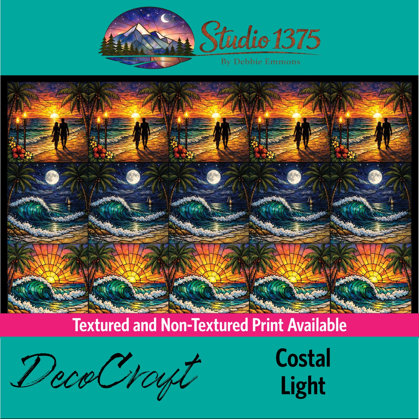 DecoCraft - Studio 1375 - Scenic Elevated Texture Tiles - Costal Light Assortment