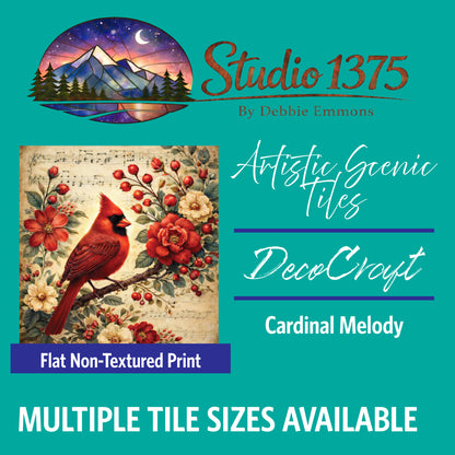 DecoCraft - Studio 1375 - Scenic Tiles Series - Cardinal Melody
