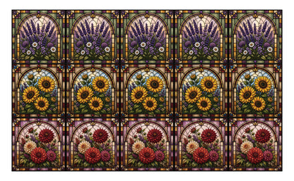 DecoCraft - Studio 1375 - Scenic Elevated Texture Tiles - Garden Window Assortment