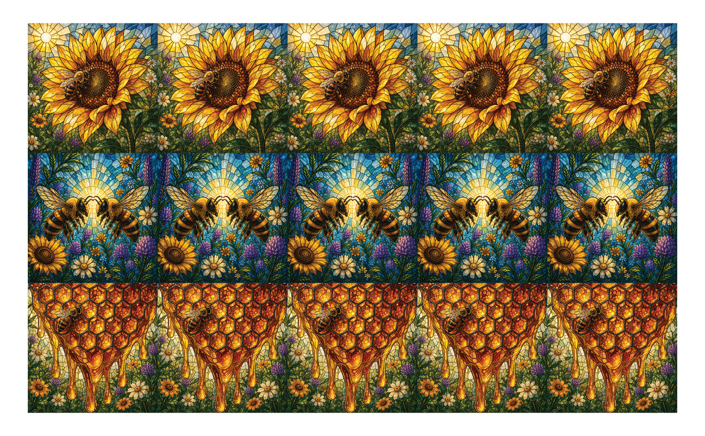 DecoCraft - Studio 1375 - Scenic Elevated Texture Tiles - Golden Hive Assortment