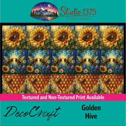 DecoCraft - Studio 1375 - Scenic Elevated Texture Tiles - Golden Hive Assortment