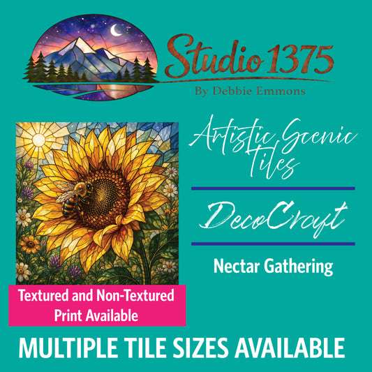 DecoCraft - Studio 1375 - Scenic Elevated Texture Tiles - Nectar Gathering