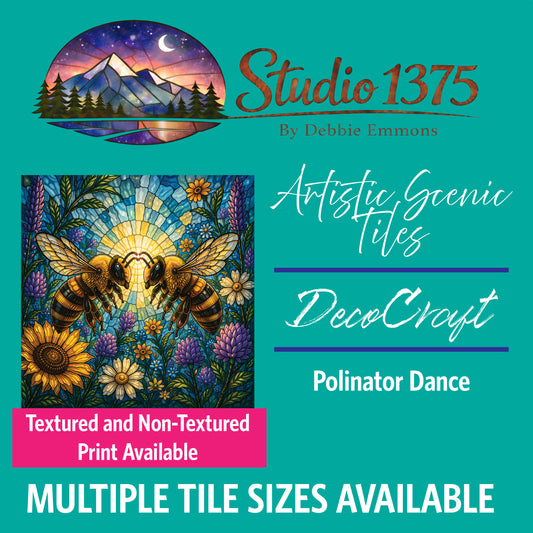 DecoCraft - Studio 1375 - Scenic Elevated Texture Tiles - Pollinator Dance