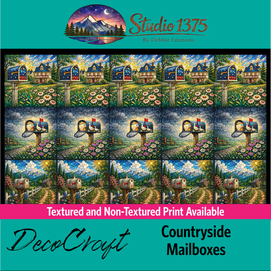 DecoCraft - Studio 1375 - Scenic Elevated Texture Tiles - Countryside Mailboxes Assortment