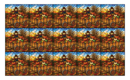 DecoCraft - Studio 1375 - Scenic Elevated Texture Tiles - Autumn Harvest - Scarecrow