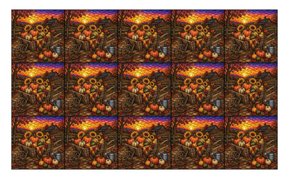DecoCraft - Studio 1375 - Scenic Elevated Texture Tiles - Autumn Harvest - Cart