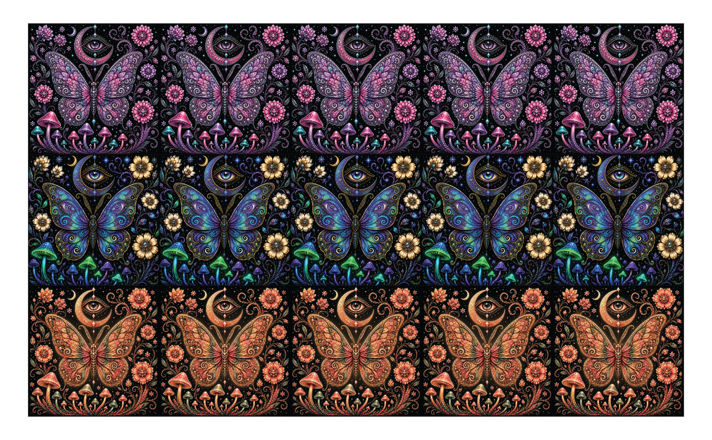 DecoCraft - Studio 1375 - Scenic Tiles Series -Celestial Wings Assortment II