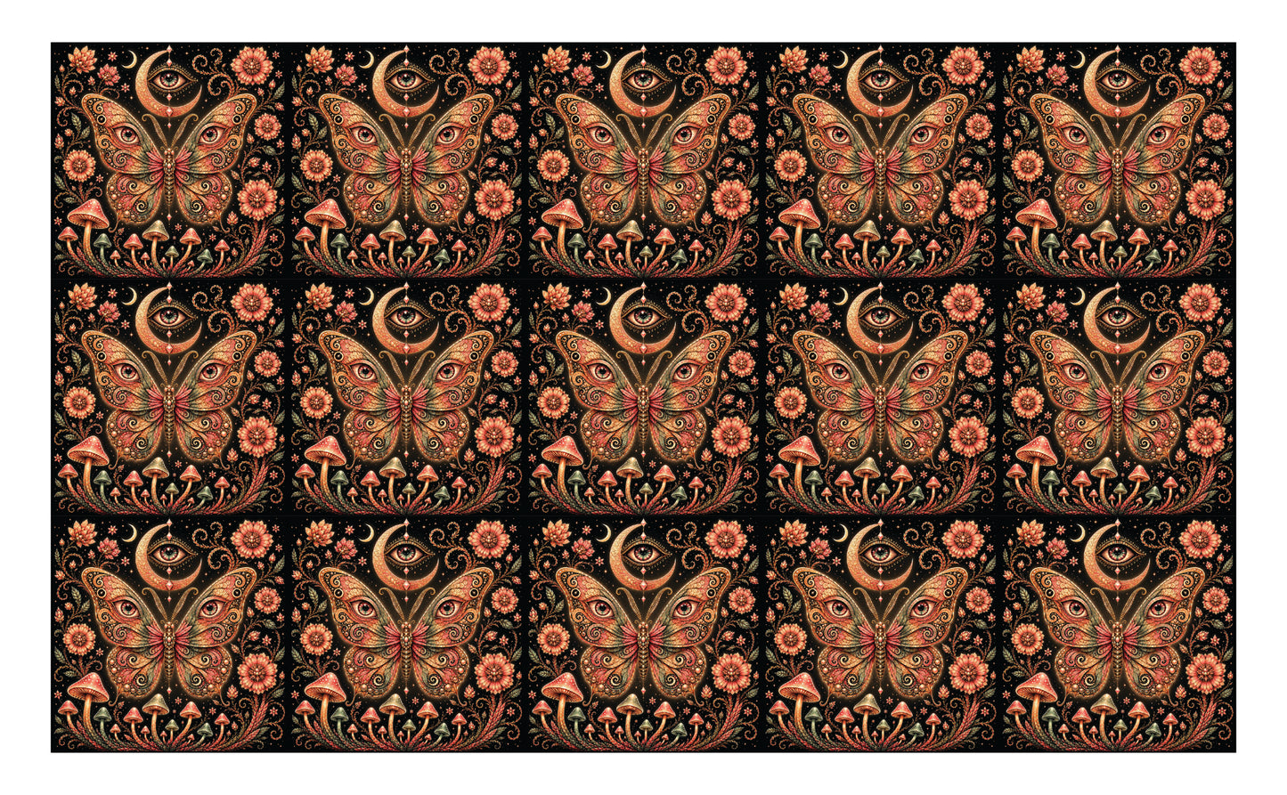 DecoCraft - Studio 1375 - Scenic Tiles Series - Celestial Wings - Moon Petal