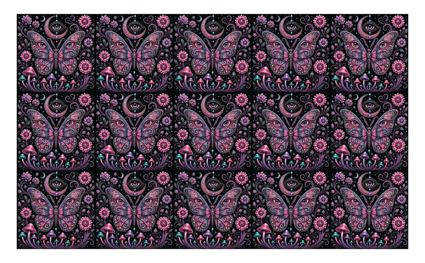 DecoCraft - Studio 1375 - Scenic Tiles Series - Celestial Wings - Amethyst Eclipse