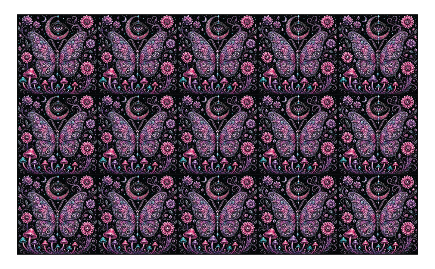DecoCraft - Studio 1375 - Scenic Tiles Series - Celestial Wings - Velvet Moonwing