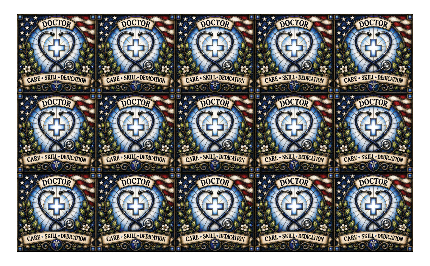 DecoCraft - Studio 1375 - Scenic Tiles Series - Everyday Heroes - Doctor