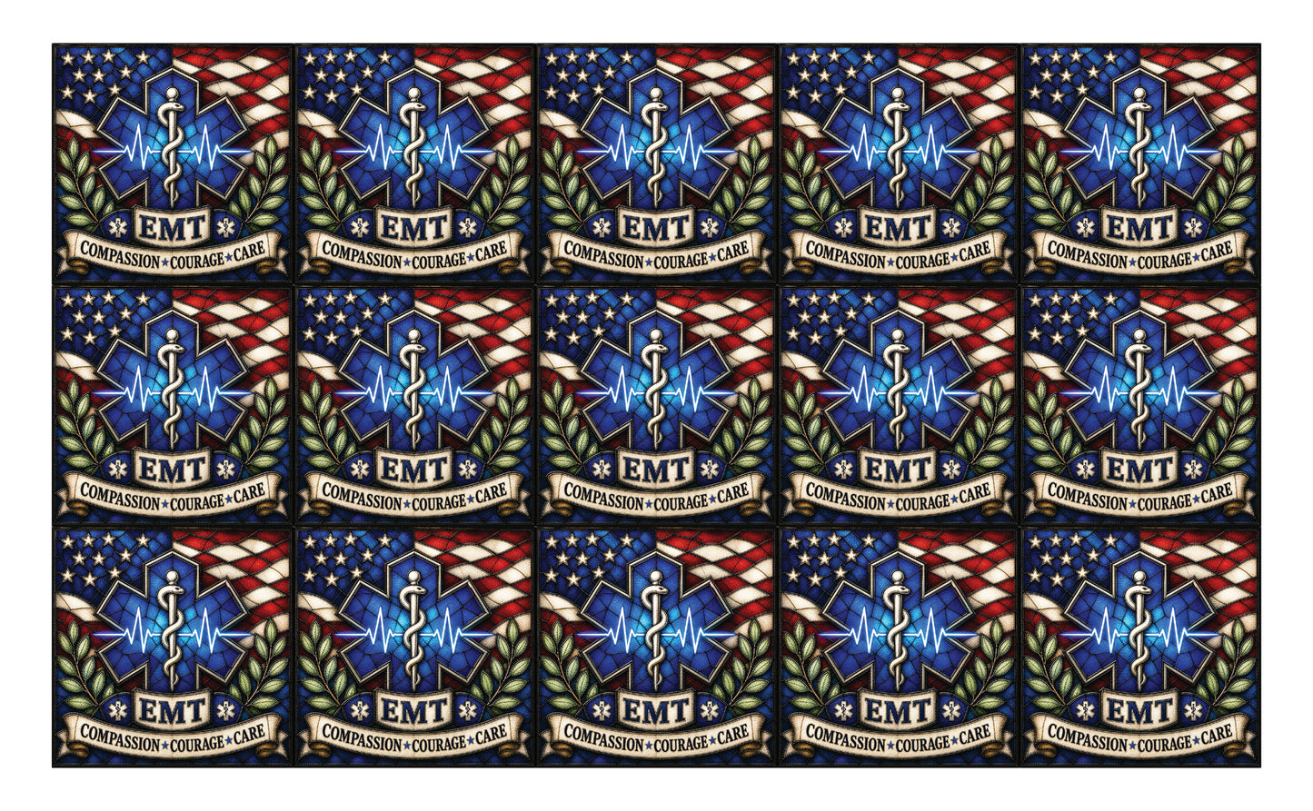 DecoCraft - Studio 1375 - Scenic Tiles Series - Everyday Heroes - EMT