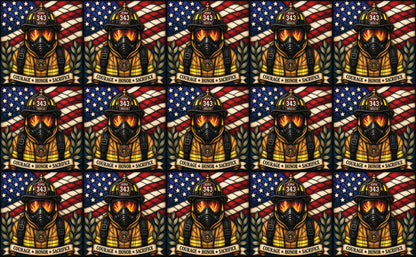 DecoCraft - Studio 1375 - Scenic Tiles Series - Everyday Heroes - Firefighter