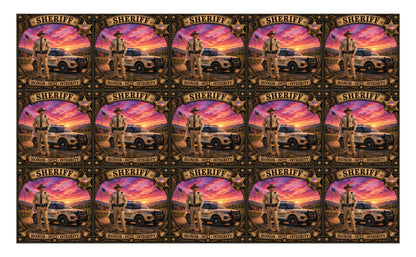 DecoCraft - Studio 1375 - Scenic Tiles Series - Everyday Heroes - Sheriff