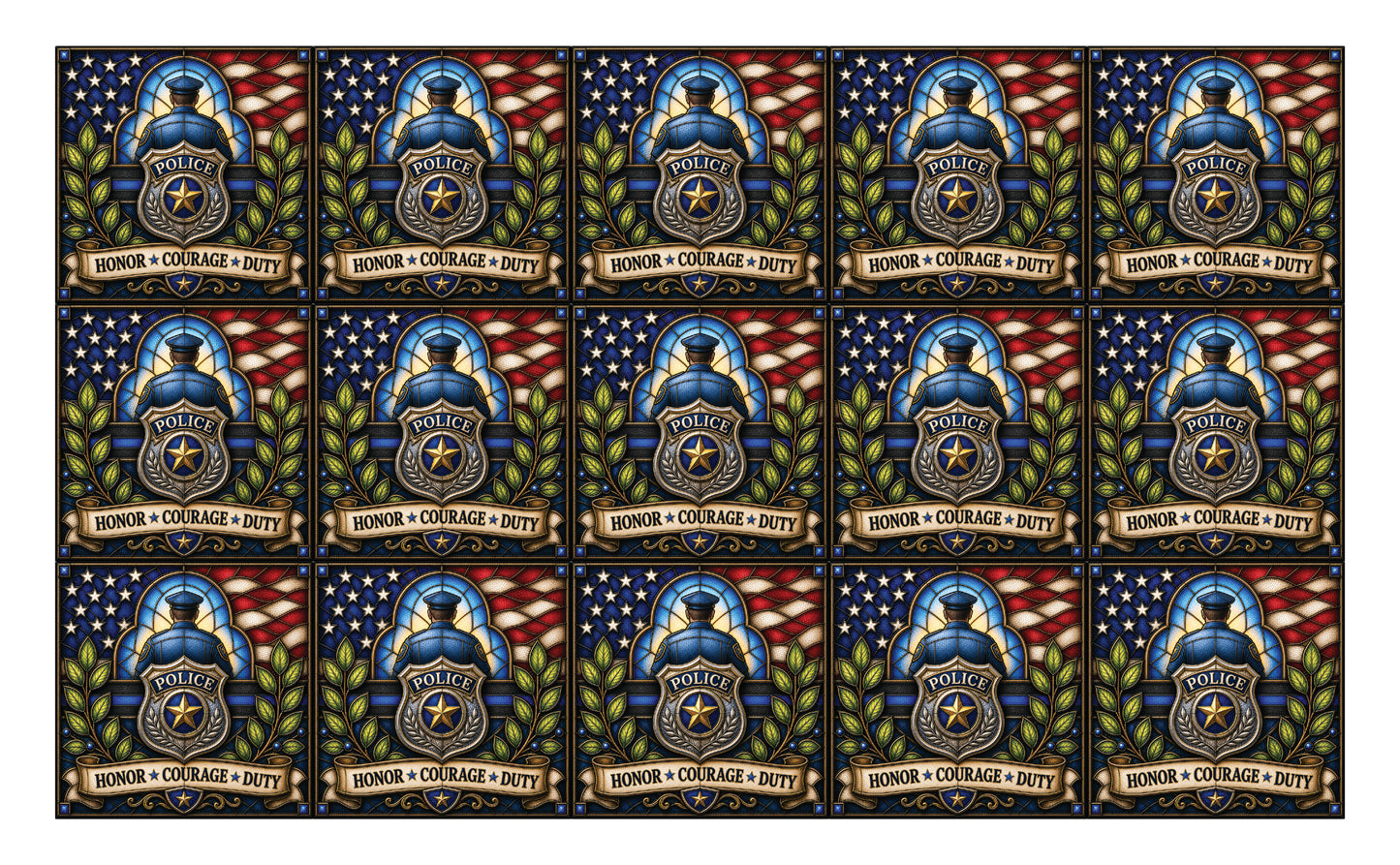 DecoCraft - Studio 1375 - Scenic Tiles Series - Everyday Heroes - Police