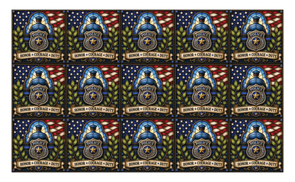 DecoCraft - Studio 1375 - Scenic Tiles Series - Everyday Heroes - Police