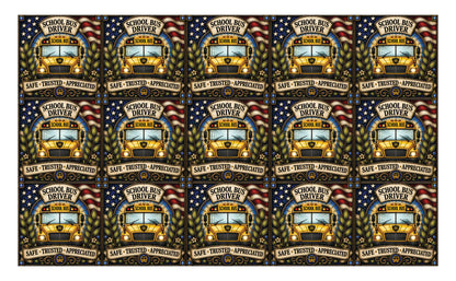 DecoCraft - Studio 1375 - Scenic Tiles Series - Everyday Heroes - School Bus Driver